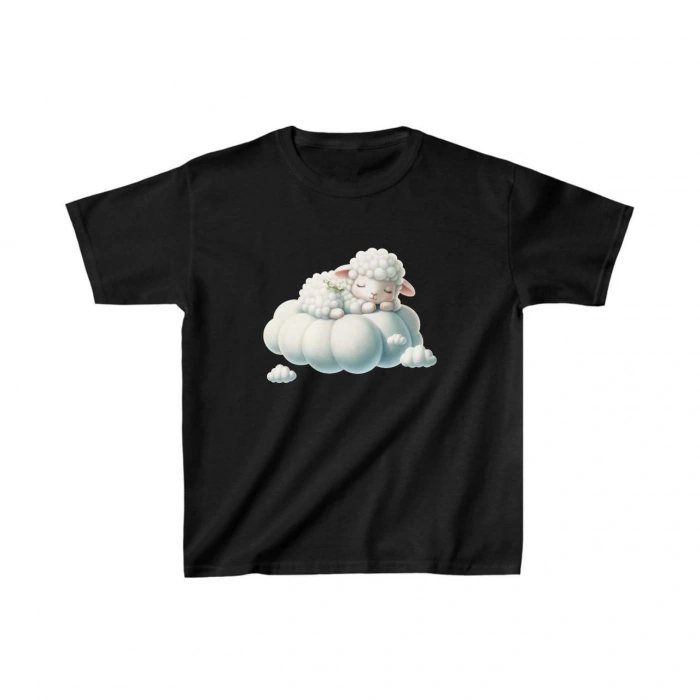 UNİSEX ÇOCUK BASKILI T-SHİRT - SİYAH