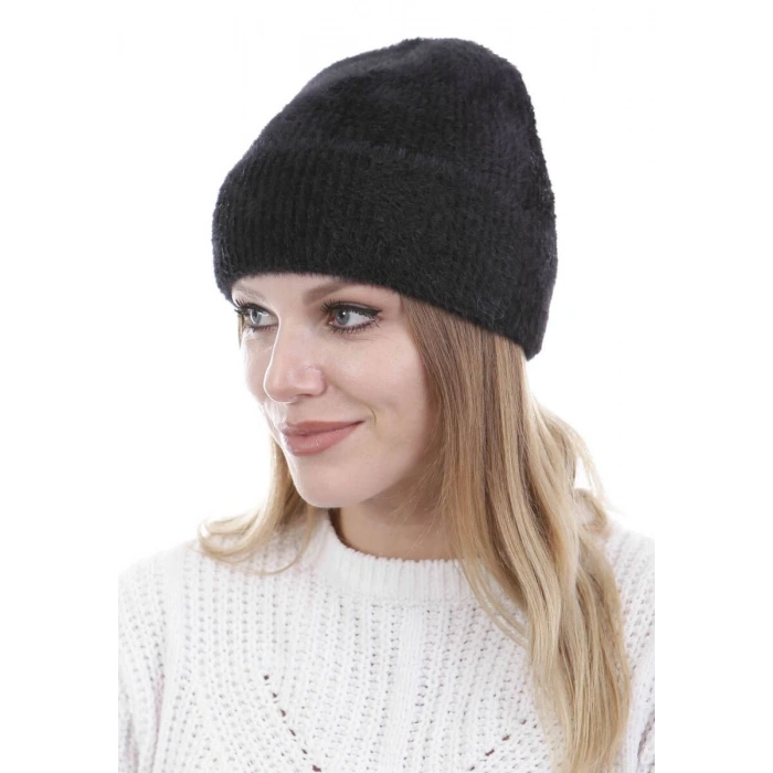 UNİSEX TAM KALIP İNCE SAKALLI TRİKO BERE - SİYAH