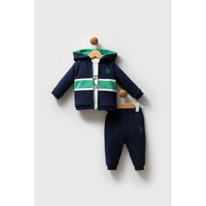 U.s. Polo Assn 3Lü Takım Usb2553 Lacivert-Yeşil