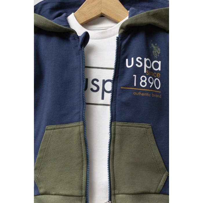 U.s. Polo Assn 3Lü Takım Usb2574 İndigo Hardal