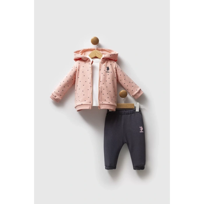 U.s. Polo Assn 3Lü Takım Usb2766 Somon