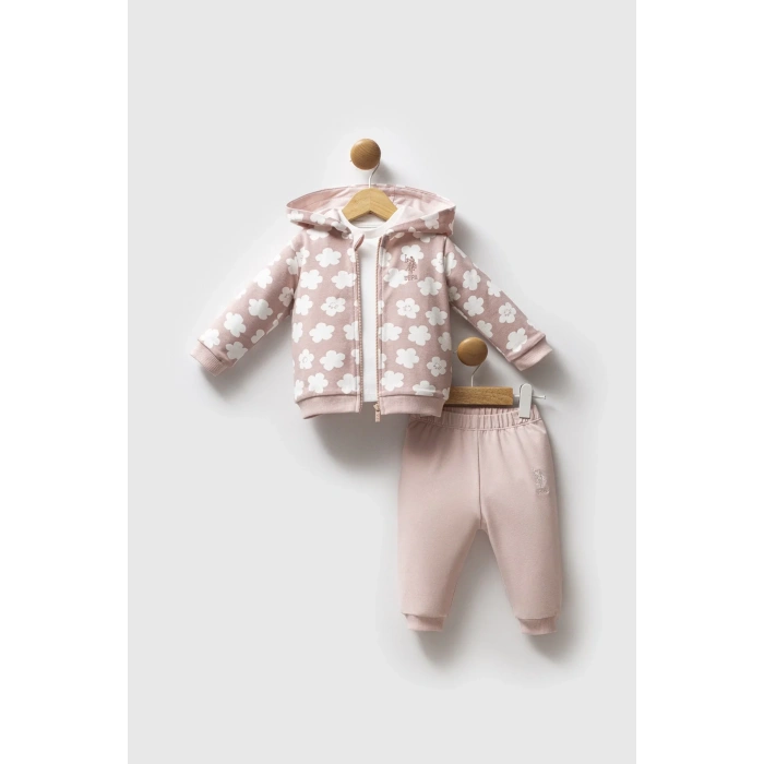 U.s. Polo Assn 3Lü Takım Usb2771 Pudra