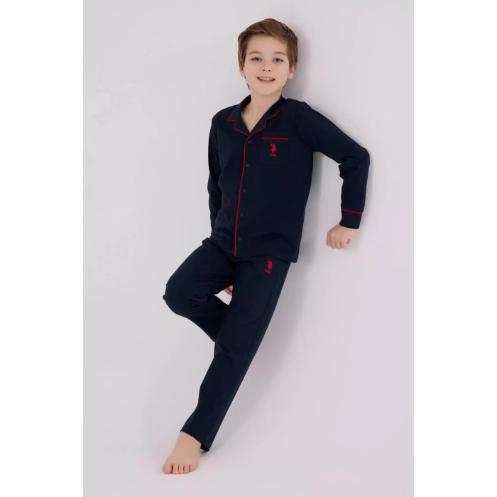 U.s. Polo Assn Gömlek Pijama Us2234-4 Lacivert