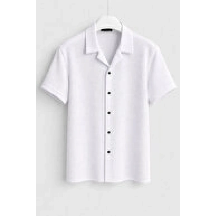 Yazlık Kısa Kol Gömlek Premium Kalite Slim Fit Tarz Ürün Nefes Alan Kumaş