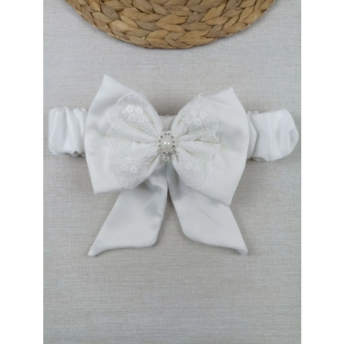 Yenidoğan İpek Pamuklu İnci Lüks Kundak Bebek Battaniyesi Ekru