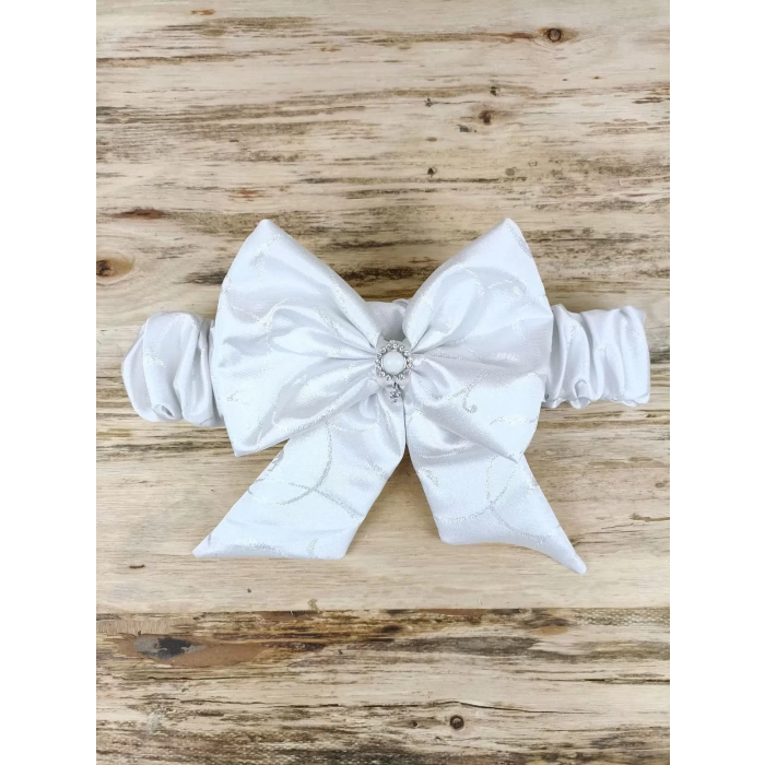 Yenidoğan Pırıltı Nakışlı İnci Delüks Kundak Bebek Battaniyesi Ekru