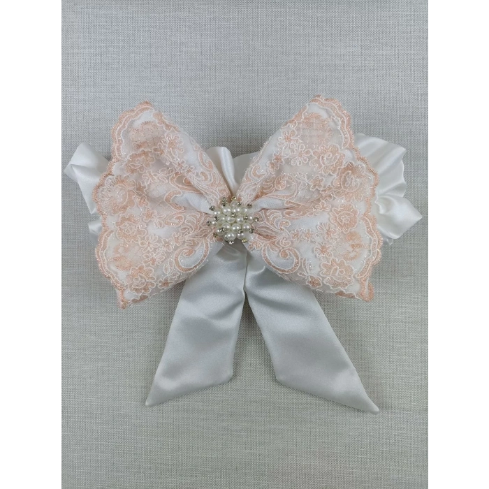 Yenidoğan Sahra Nakışlı Trilüks Kundak Bebek Battaniyesi Ekru