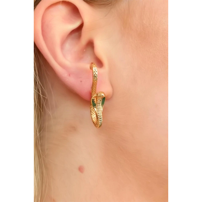 Yılan Tasarım Bayan Küpe