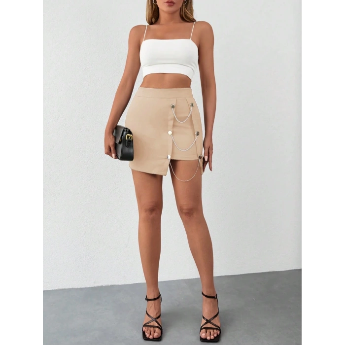 Zincirli mini etek s241008