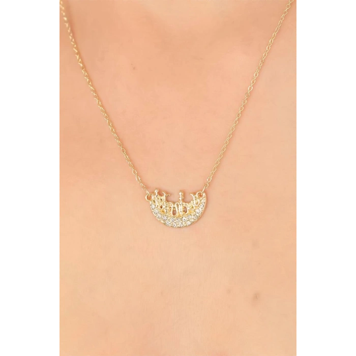 Zirkon Taşlı Bayan Kolye