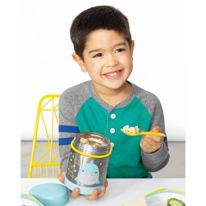 Zoo Paslanmaz Çelik Termos 325 ml Köpek Balığı