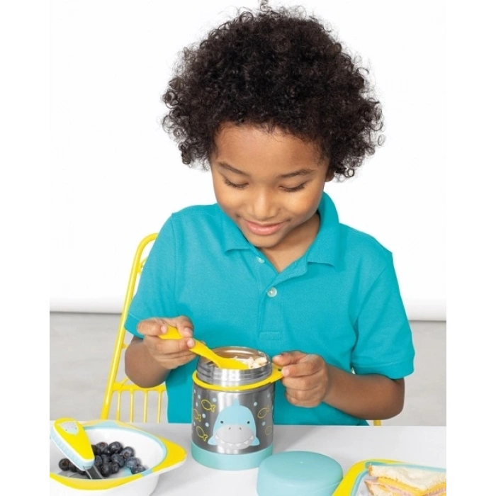 Zoo Paslanmaz Çelik Termos 325 ml Köpek Balığı