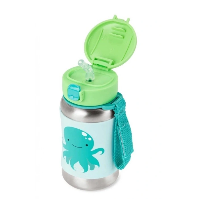 Zoo Pipetli Paslanmaz Çelik Suluk 350 ml Ahtopot