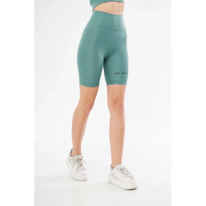 Biker Sporcu Şort - Mint Yeşil
