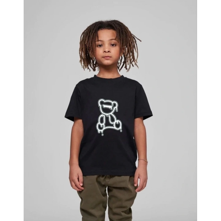 Çocuk Unisex Baskılı T-Shirt - Siyah