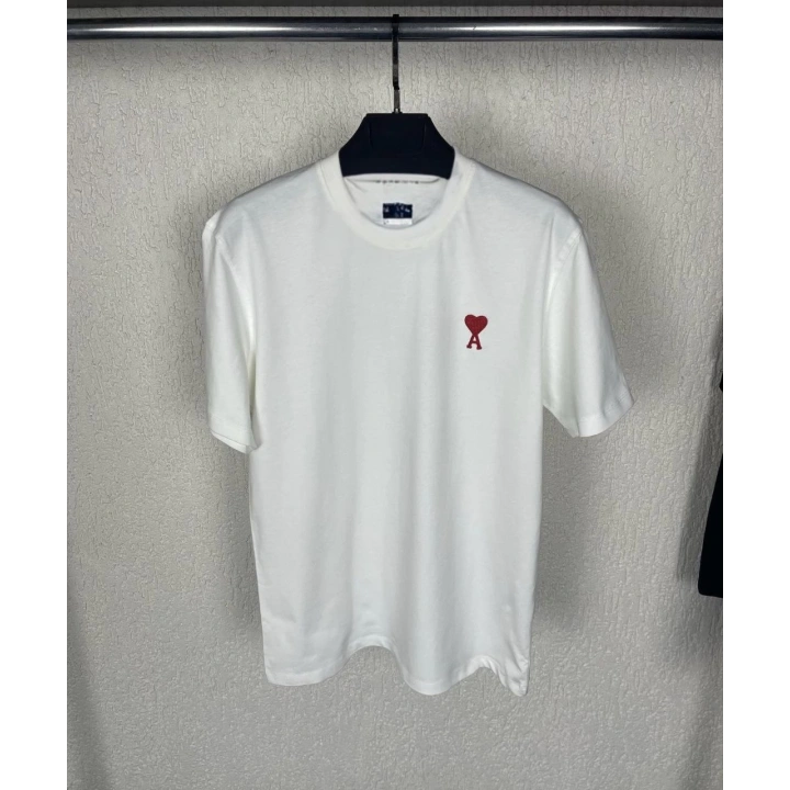 Unisex Bisiklet Yaka Baskılı Oversize T-Shirt - Beyaz