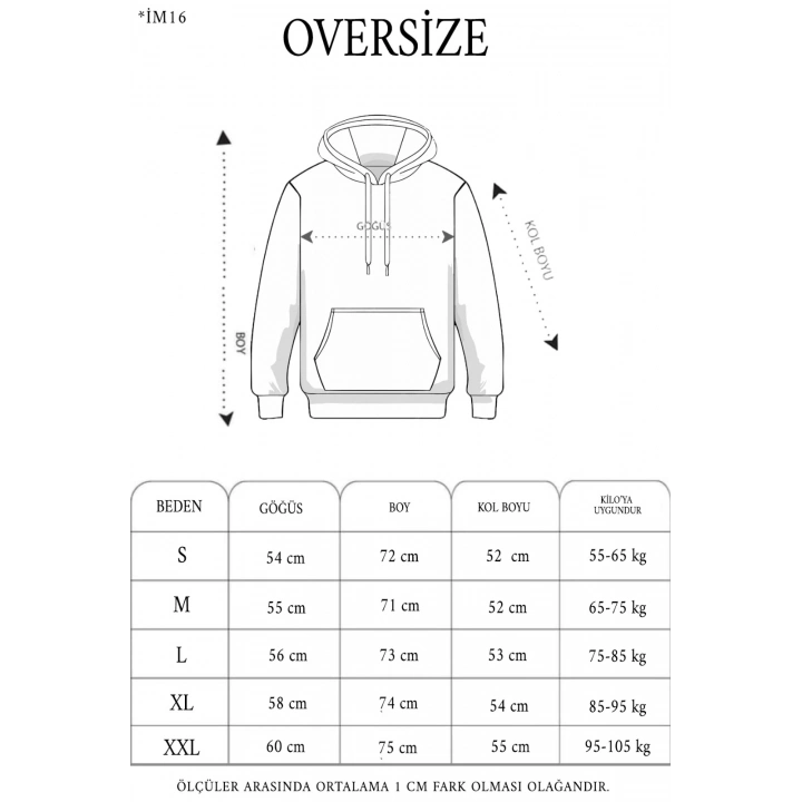 Unisex Tam Fermuarlı Kapşonlu  SweatShirt - Füme