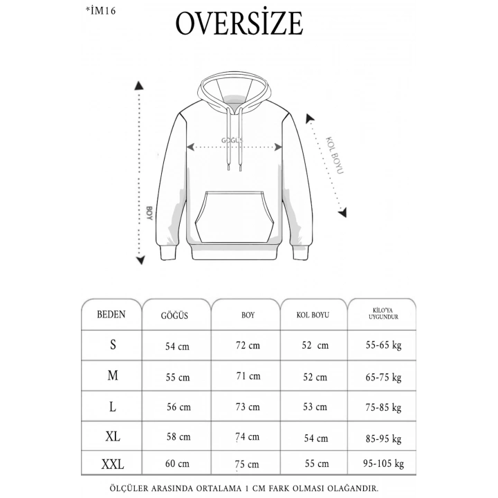 Unisex Tam Fermuarlı Kapşonlu  SweatShirt - Haki