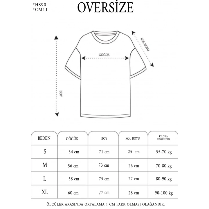 Unisex Yarım Fermuarlı Baskılı T-Shirt - Beyaz