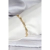 14K Gold Renk Kaplama Zincir Model CM Kadın Bileklik