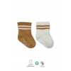 2Li Çemberli Kaymaz Soket Çorap 10125 Ekru Hardal