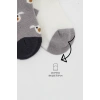 2Li Love Dog Penye Soket Çorap 10118 Gri