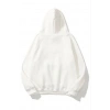 3 İPLİK PAMUKLU UNİSEX KAPŞONLU SWEETSHİRT - BEYAZ