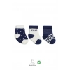 3Lü Penye Cute Stars Soket Çorap BS10115 Lacivert