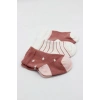 3Lü Penye Kız Soket Çorap 10112 Pudra