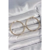 316 Çelik Gold Renk 43 mm Halka Model Kadın Küpe
