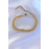 316L Çelik Arpa Gold Renk Kadın Bileklik