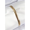 316L Çelik Ezme Zincir Model Gold Renk Kadın Bileklik