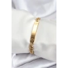 316L Çelik Gold Renk Yazı Yazmaya Uygun Kadın Bileklik