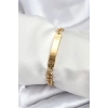 316L Çelik Gold Renk Yazı Yazmaya Uygun Kadın Bileklik