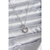 316L Çelik Zincir Gümüş Renk Kalp Model Kadın Kolye