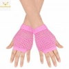 80’ler 90’lar Retro Neon Pembe File Parmaksız Kısa Eldiven 11 cm