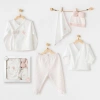 Andywawa Ac25550 Newborn Set Pınk Baloons 5Li Hastane Çıkışı Ekru