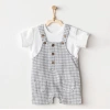 Andywawa Ac25804 Jumpsuit Set Little King Salopet Takım Grey