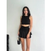 Ayrobin Şortlu Etek - Siyah