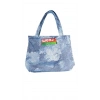 BLUJİN DESENLİ PİKNİK VE DENİZ CEPLİ FERMUARLI ÇANTA - MAVİ