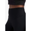 C4564 Siyah DeFactoFit Yüksek Bel Beli Saran Toparlayıcı Esnek Premium Sporcu Tayt