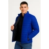 ERKEK BOMBER MONT CEKET – SU İTİCİ KUMAŞ, KAPİTONE ASTARLI, FERMUARLI, KIŞLIK - SAKS MAVİSİ