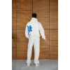 Erkek Kapüşonlu Eşofman Takım Graffiti Baskılı  Oversize Rahat Kalıp, Kanguru Cepli, Streetwear Tarzında Premium Ürün 3 iplik Pamuklu - Beyaz