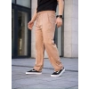Erkek Keten Cepli Çıma Dikişli jogger Buggy Pantalon Rahat kalıp - Kahverengi