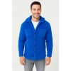 Erkek Pelüş Polar Hırka Gömlek – Yakalı, İlik Düğmeli, Göğüs Cepli, Yumuşak Dokulu Kışlık Regular Fit Rahat Günlük Model - Saks Mavisi