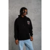 ERKEK SCHOOL BOY BASKILI KAPÜŞONLU SWEAT - SİYAH