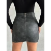 Eskitme deri mini etek