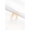 F Harfli Altın Renk Ayarlanabilir Yüzük