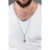 Gümüş Renk Balta Erkek Kolye