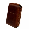 Handmade El Yapımı Hakiki Deri Zippo Modeli Çakmak - AG02001 - Koyu Kahverengi